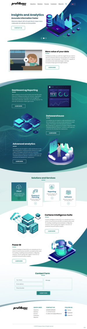 Web Design by pb for Profitbase | Design: #20918817