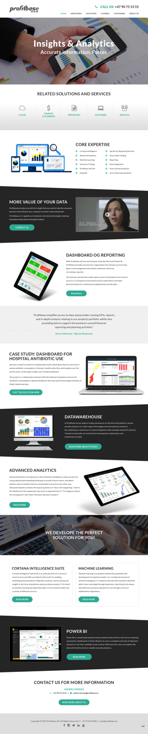 Web Design by pb for Profitbase | Design #20918818
