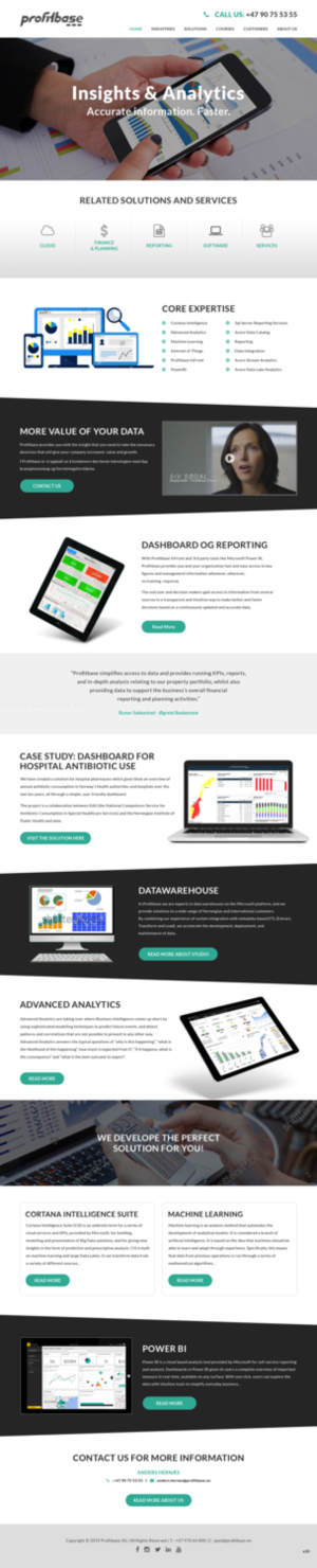 Web Design by pb for Profitbase | Design: #20918818