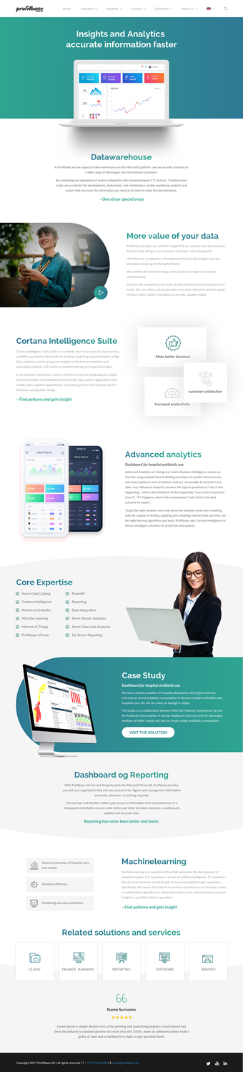 Web Design by rightway for Profitbase | Design: #20929698