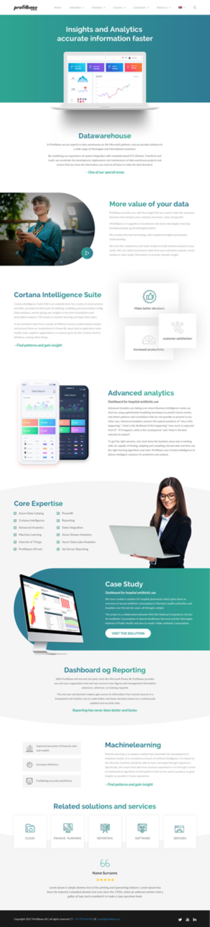 Web Design by rightway for Profitbase | Design: #20929698