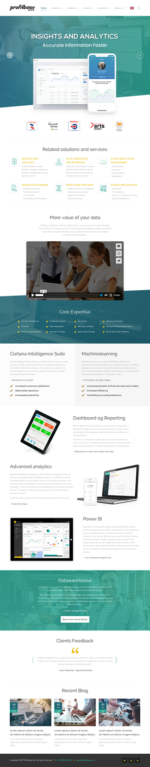 Web Design by rightway for Profitbase | Design: #20929699