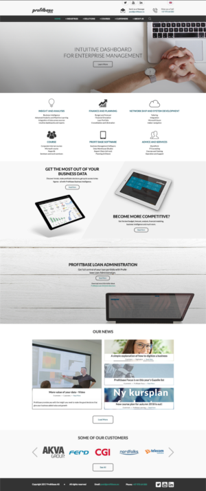 Web Design by samiulgg for Profitbase | Design: #20945379