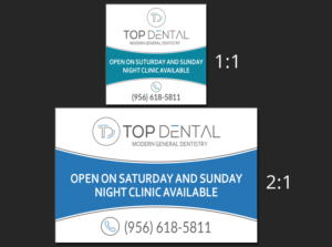 Modern looking signage for dental office. | Schilder-Design von Bold Pixels