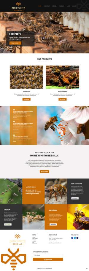 Wix Design by pb for HoneySmith Bees LLC | Design: #20926699