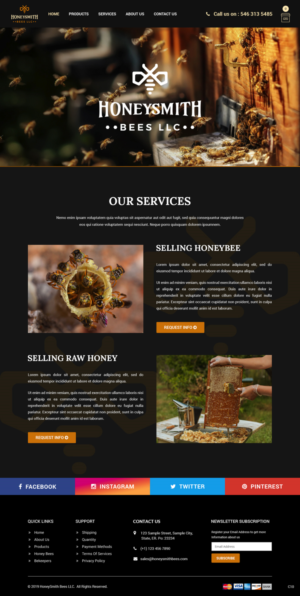 Wix Design by pb for HoneySmith Bees LLC | Design: #20971013