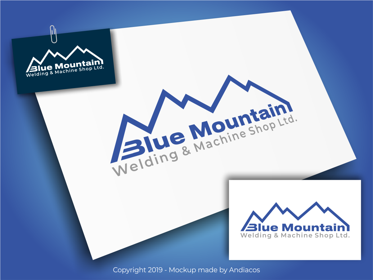 Diseño de Logo por andiacos para Blue Mountain Welding | Diseño #20951025