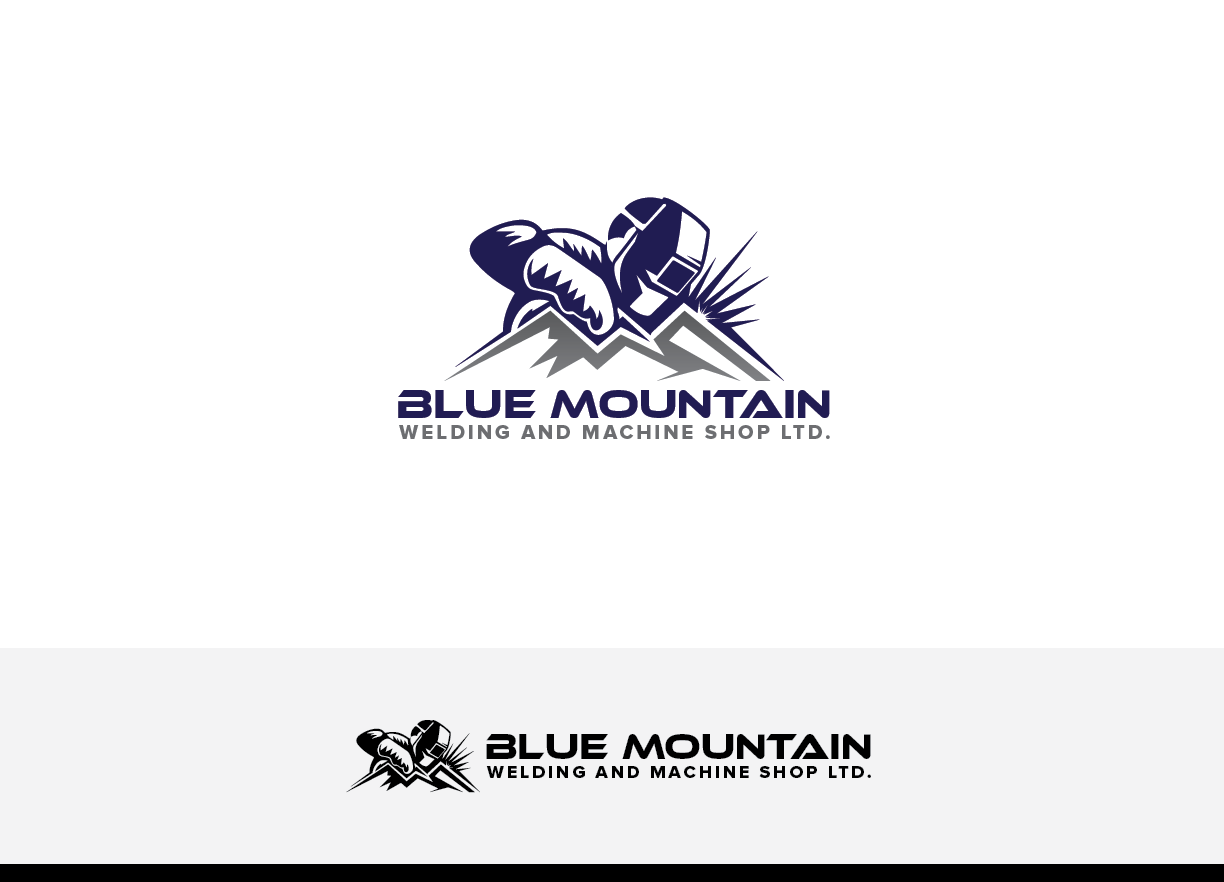Logo Design by Knockout for Blue Mountain Welding | Design #20914902