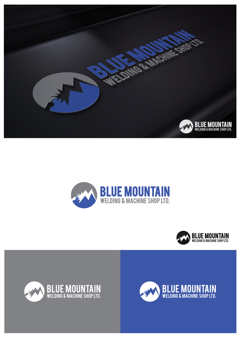 Logo Design by goranvisnjic82 for Blue Mountain Welding | Design #20912325