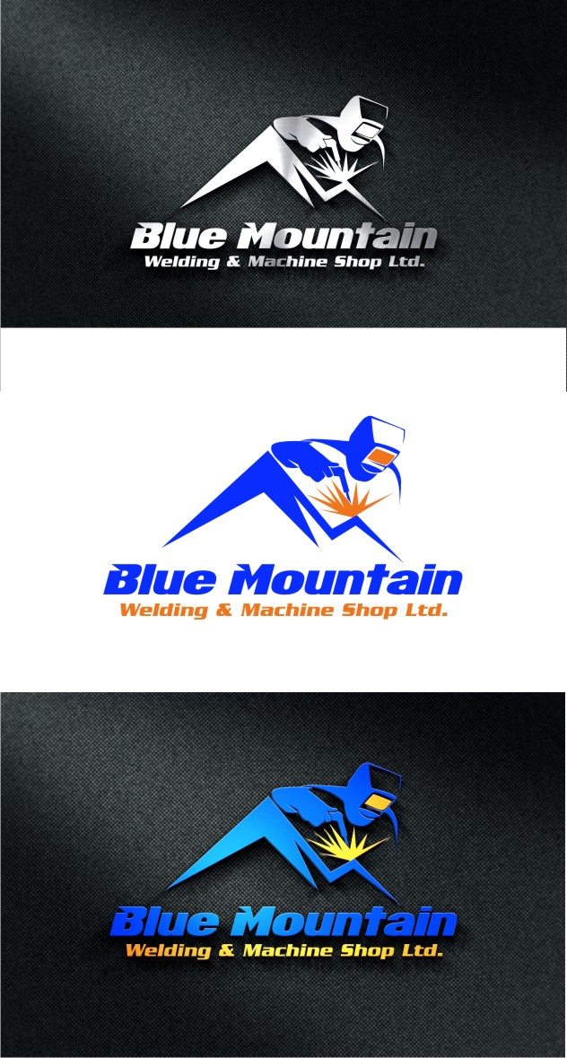 Logo Design by Soul Light for Blue Mountain Welding | Design #20919414
