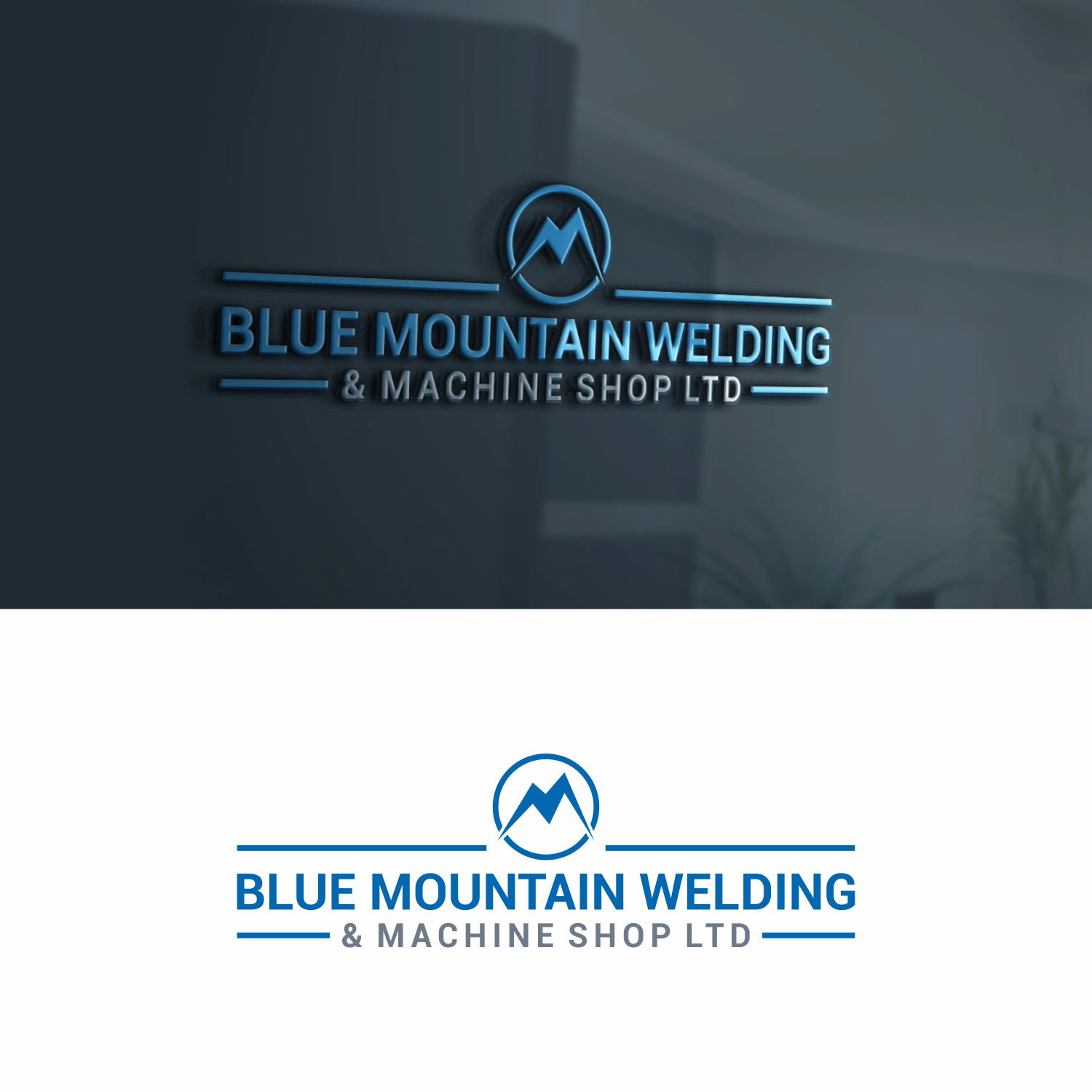 Logo Design by saher khan 2 for Blue Mountain Welding | Design #20922466