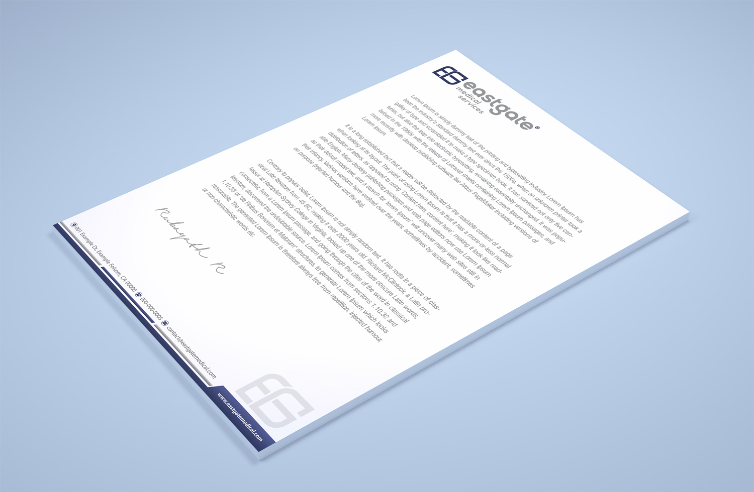 Design de Papeterie par Petter Goms pour EASTGATE MEDICAL SERVICES | Design #20913613