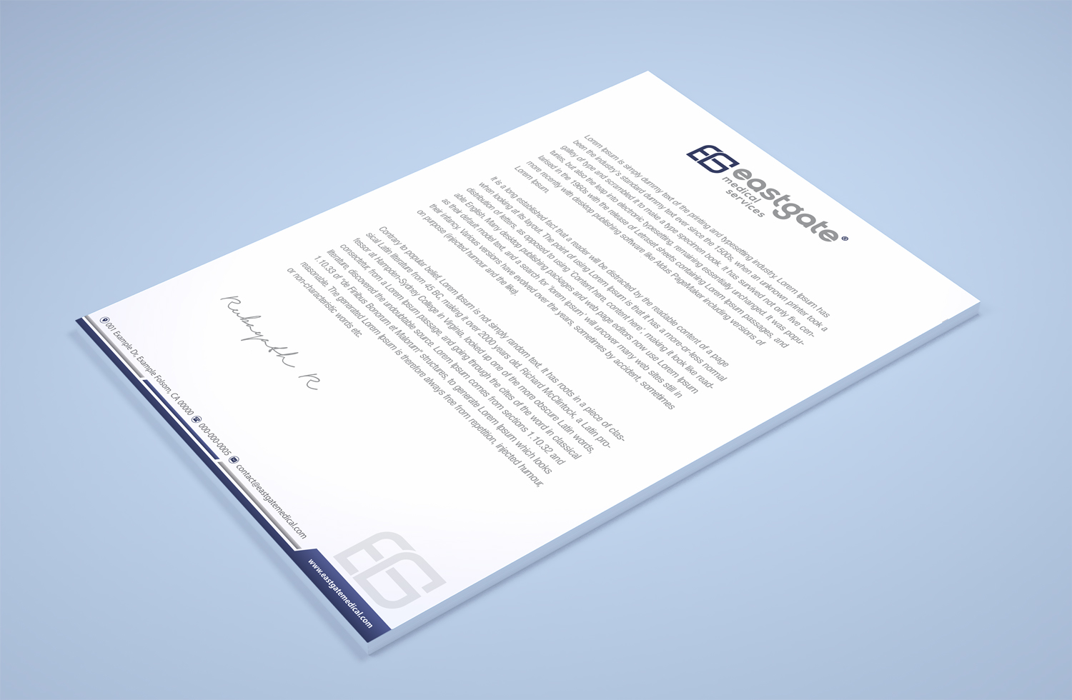 Design de Papeterie par Petter Goms pour EASTGATE MEDICAL SERVICES | Design #20913614