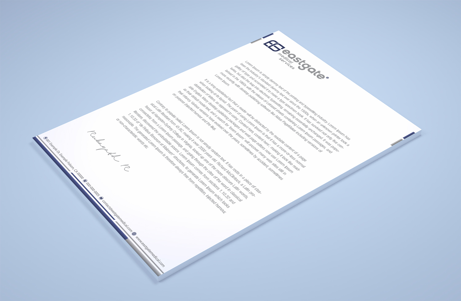 Design de Papeterie par Petter Goms pour EASTGATE MEDICAL SERVICES | Design #20913747