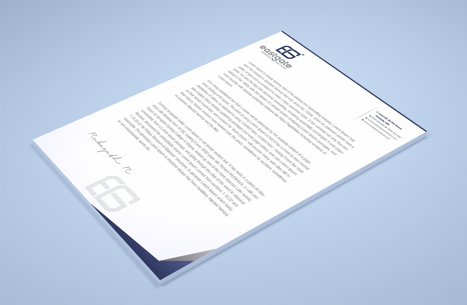 Diseño de Papelería por Petter Goms para EASTGATE MEDICAL SERVICES | Diseño #20913892