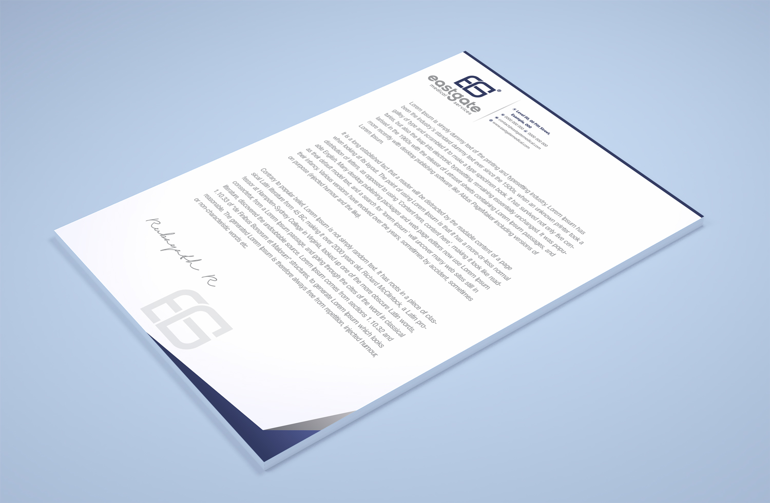 Stationery Design by Petter Goms for EASTGATE MEDICAL SERVICES | Design #20913893