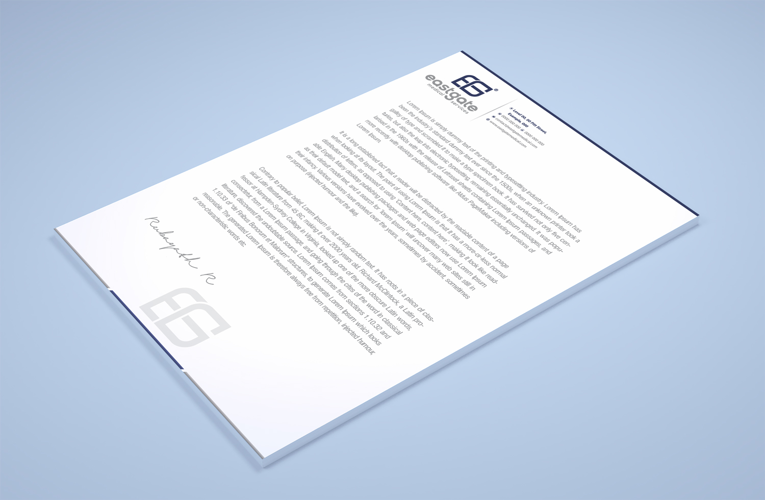 Stationery Design by Petter Goms for EASTGATE MEDICAL SERVICES | Design #20913894