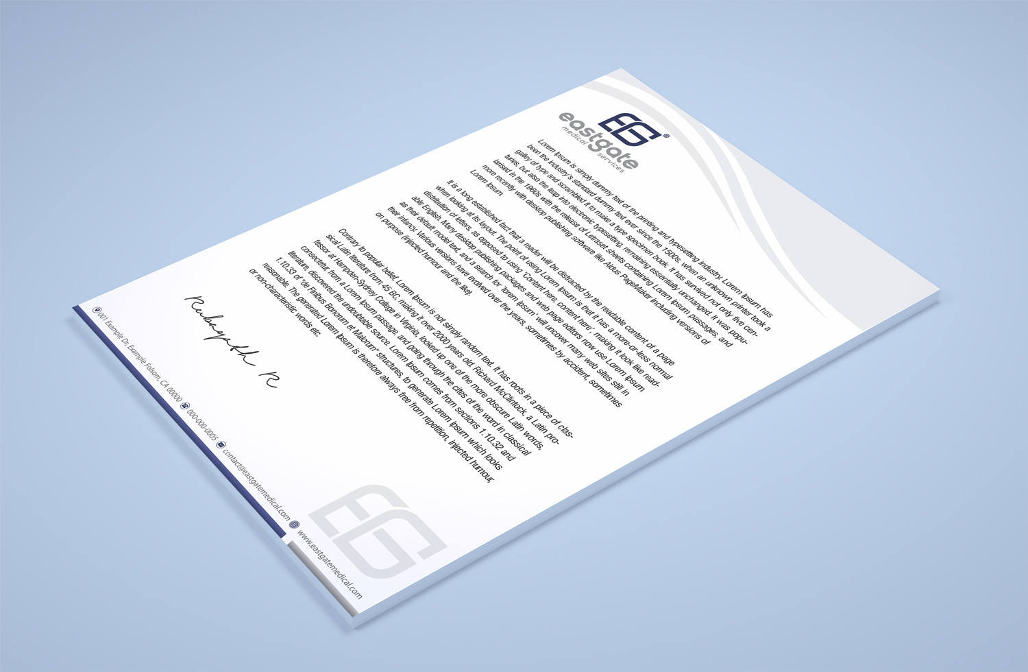 Design de Papeterie par Petter Goms pour EASTGATE MEDICAL SERVICES | Design #20913916