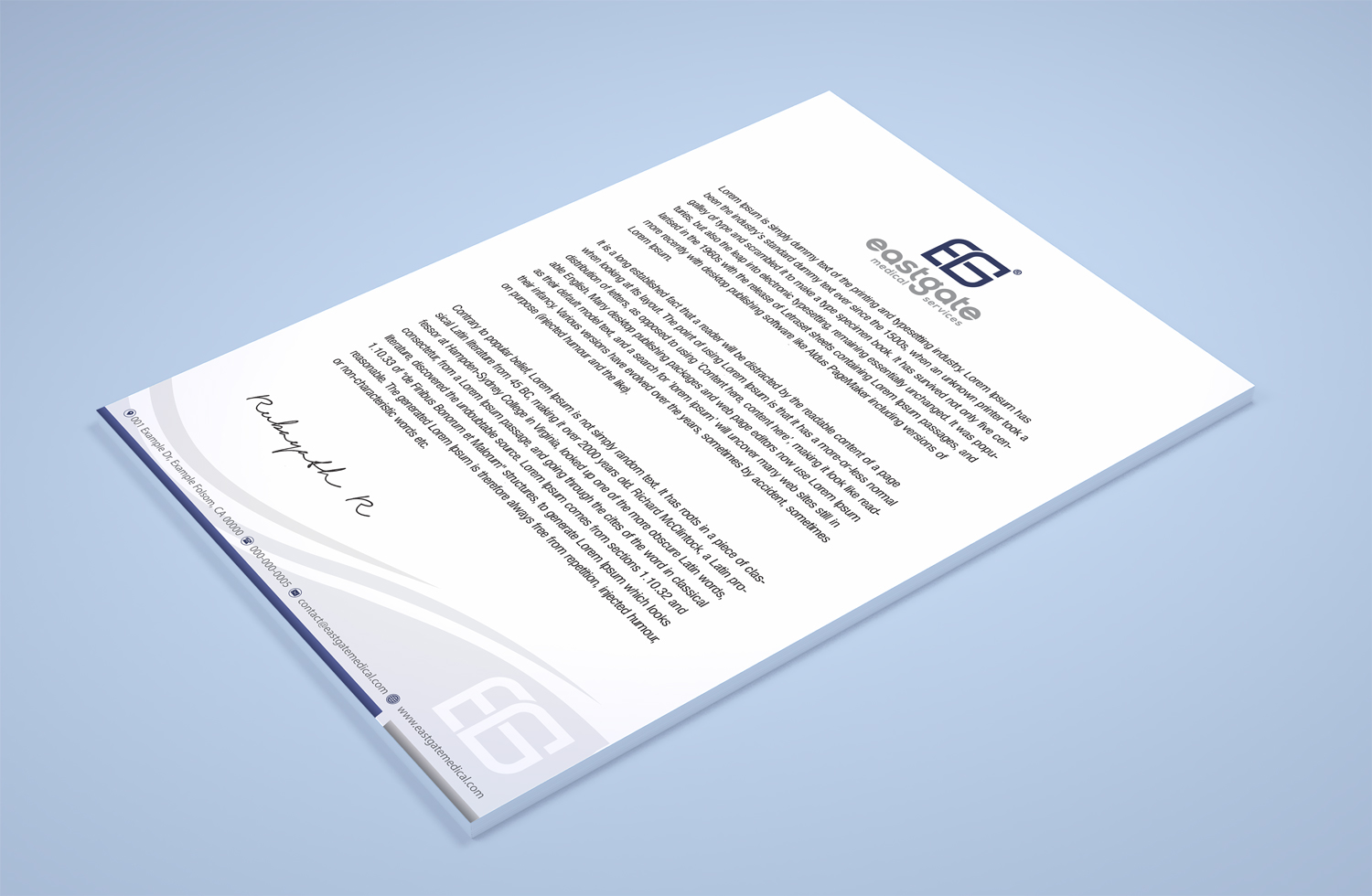 Design de Papeterie par Petter Goms pour EASTGATE MEDICAL SERVICES | Design #20913940