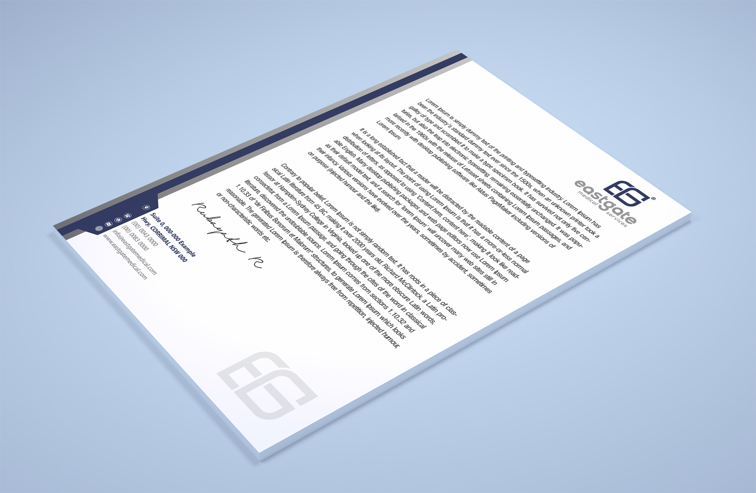 Design de Papeterie par Petter Goms pour EASTGATE MEDICAL SERVICES | Design #20914093