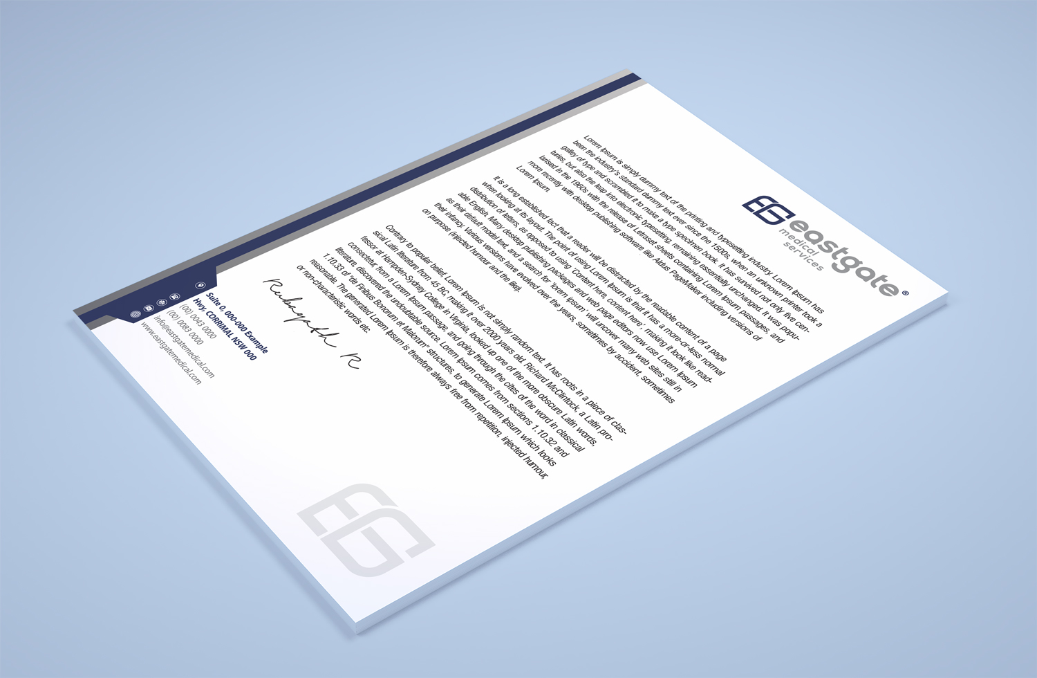 Design de Papeterie par Petter Goms pour EASTGATE MEDICAL SERVICES | Design #20914094