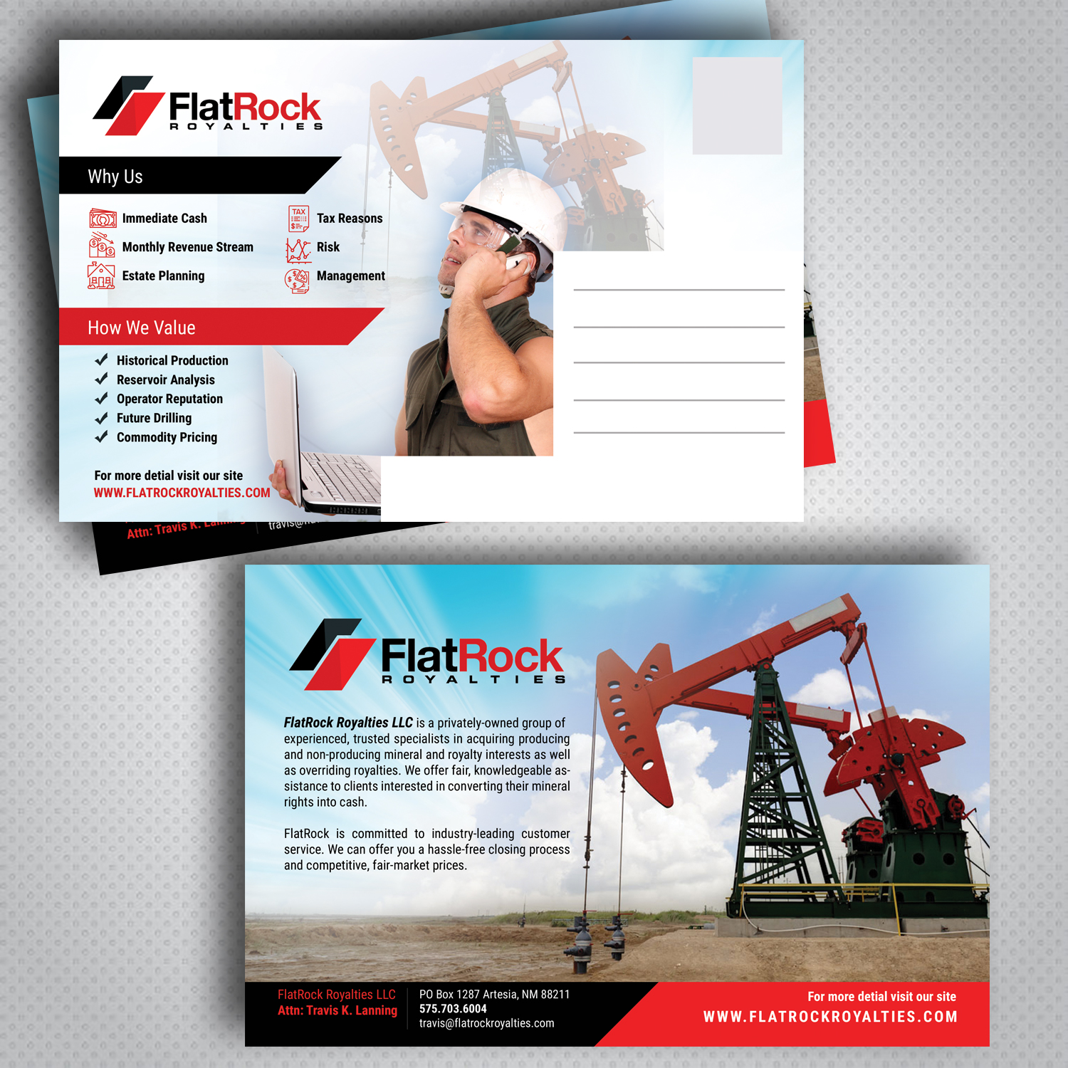 Postcard Design by uk for FlatRock Royalties  | Design #20915009
