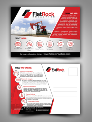Postkarten-Design von innovative earth für FlatRock Royalties  | Design: #20913975