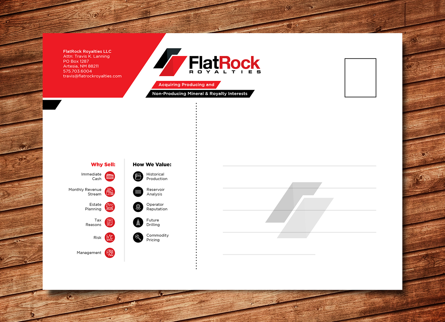 Postcard Design by Gohsantosa for FlatRock Royalties  | Design #21013631