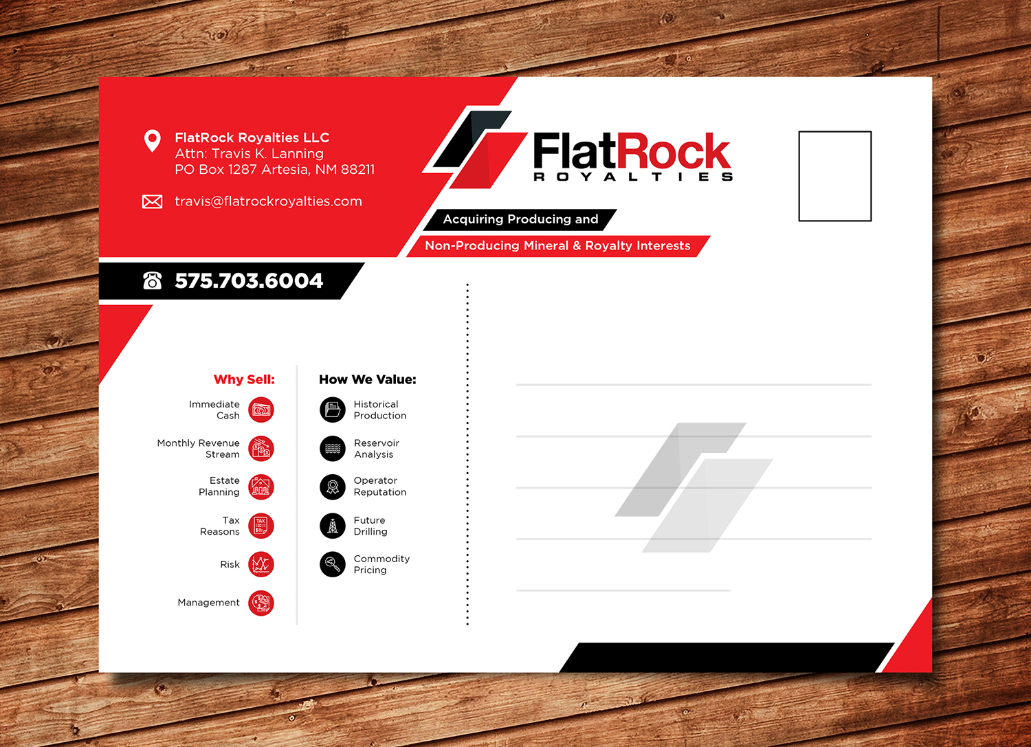 Postcard Design by Gohsantosa for FlatRock Royalties  | Design #21022011