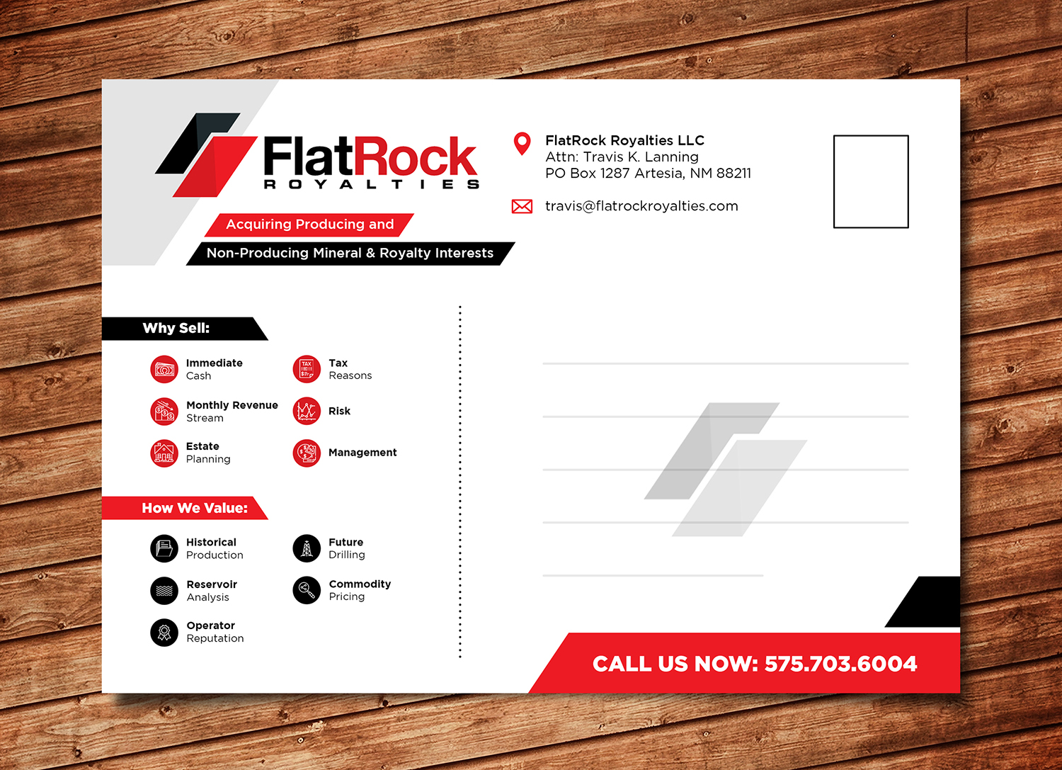 Postcard Design by Gohsantosa for FlatRock Royalties  | Design #21022022