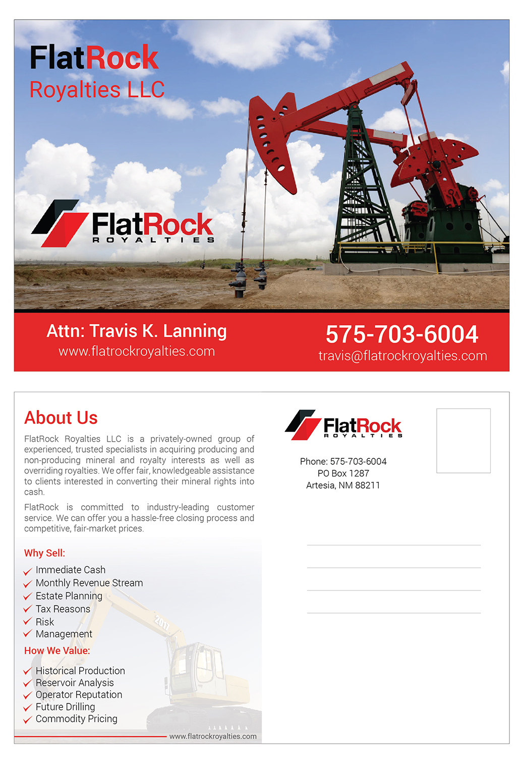 Postkarten-Design von PavanPrajapati für FlatRock Royalties  | Design #21008588