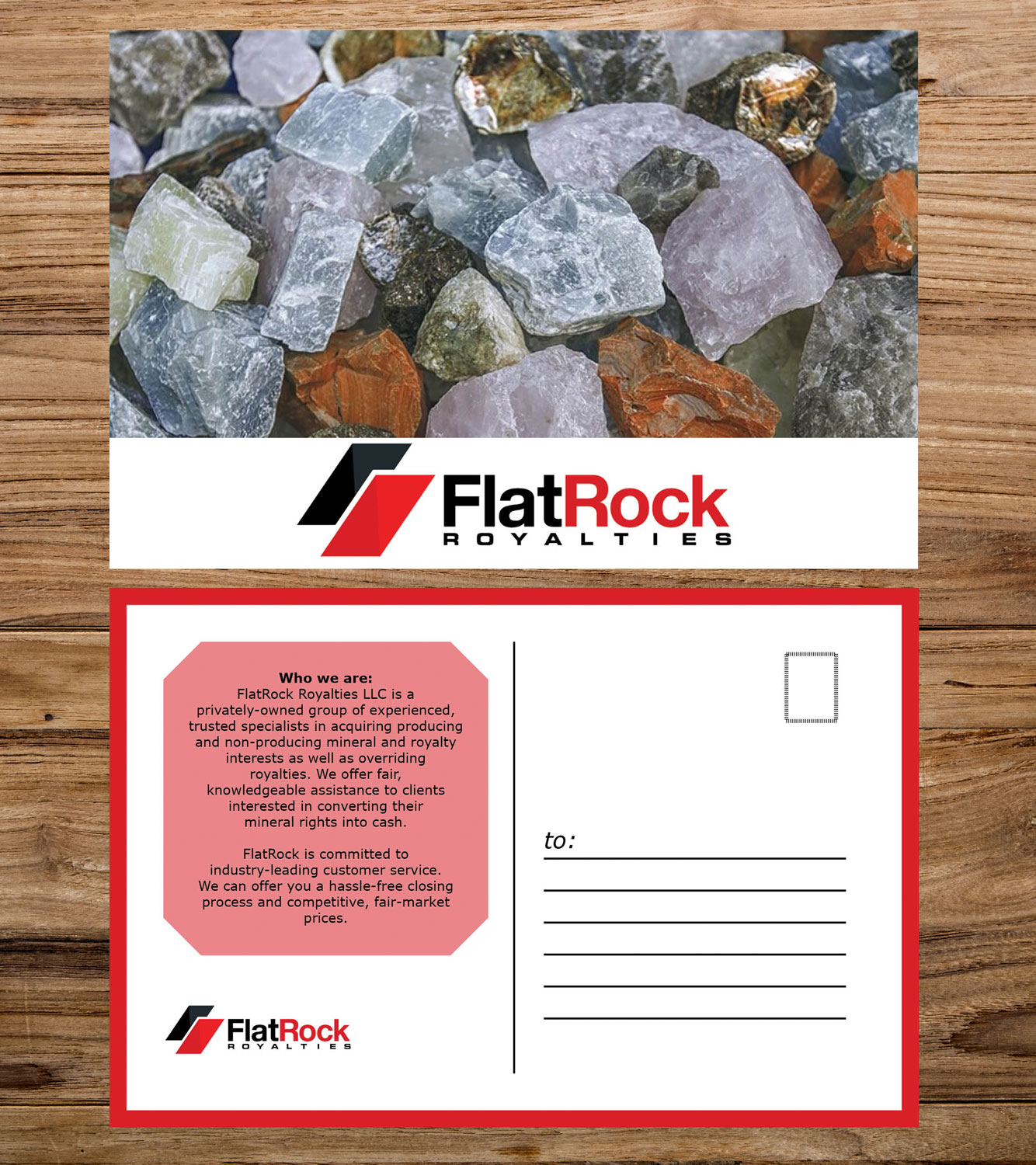 Postcard Design by dizajnm for FlatRock Royalties  | Design #20944100