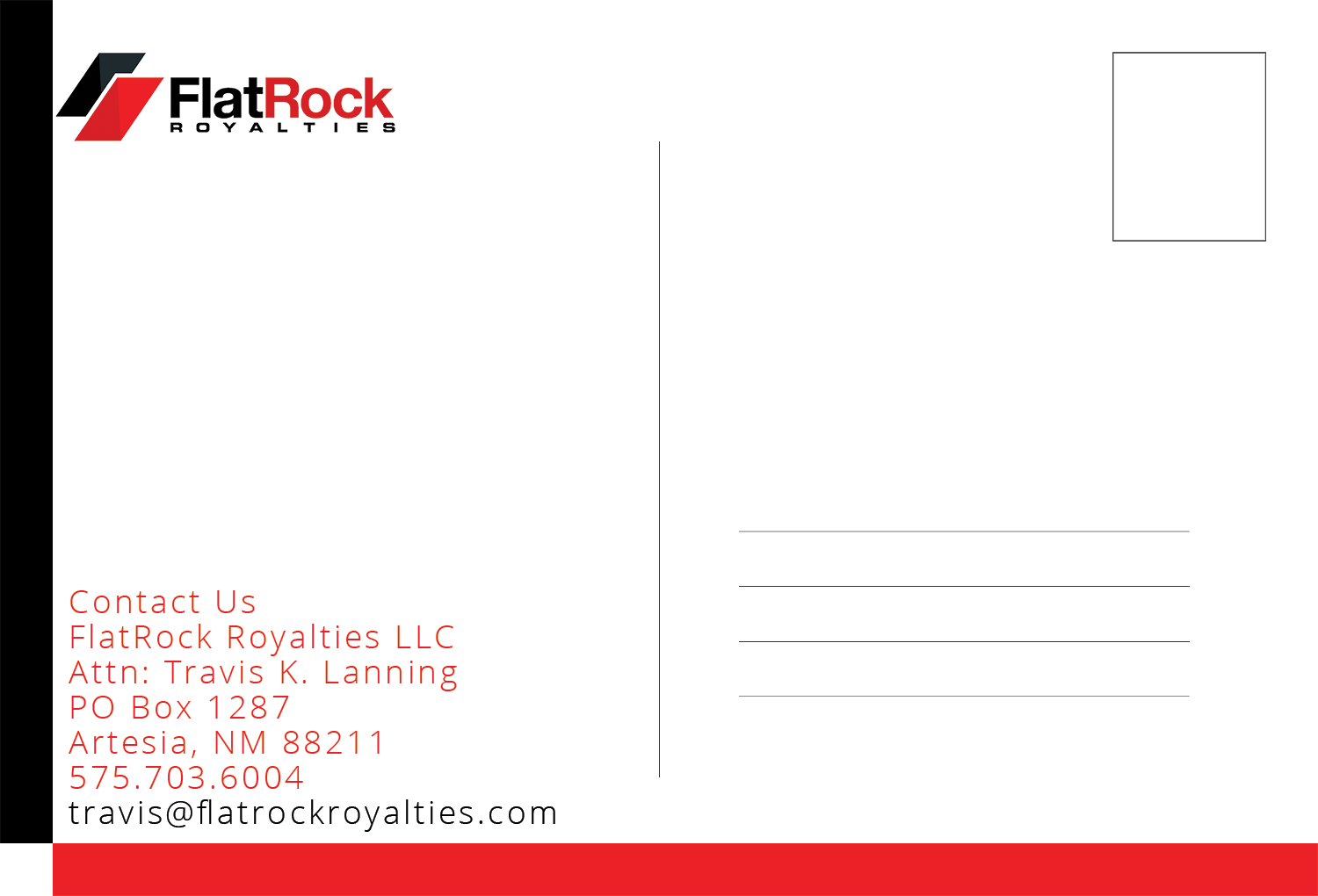 Postcard Design by miraracdesign for FlatRock Royalties  | Design #20960085