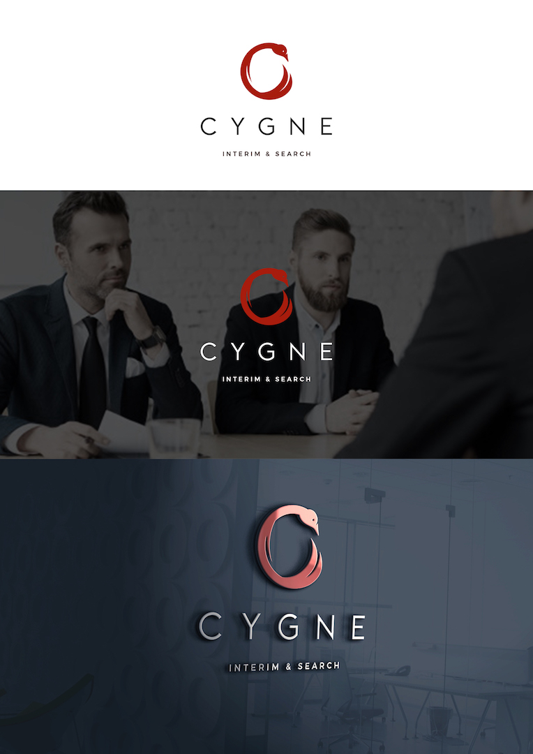 Logo Design by christianpoetoe for Cygne Interim & Search | Design #20914043