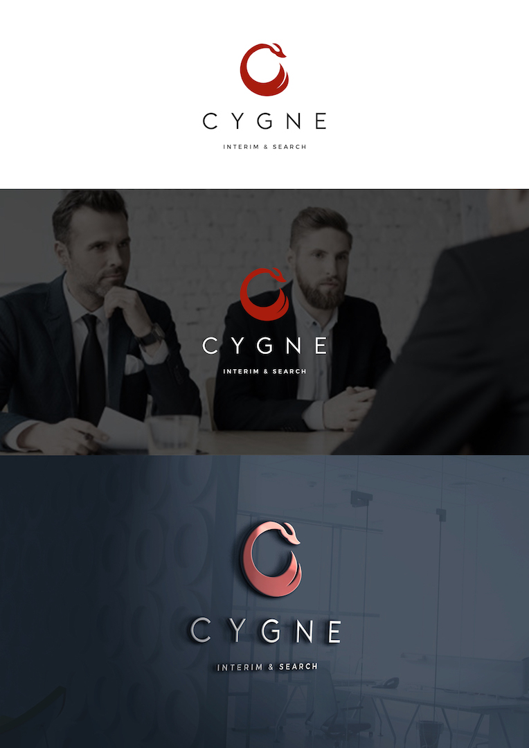Logo Design by christianpoetoe for Cygne Interim & Search | Design #20945791