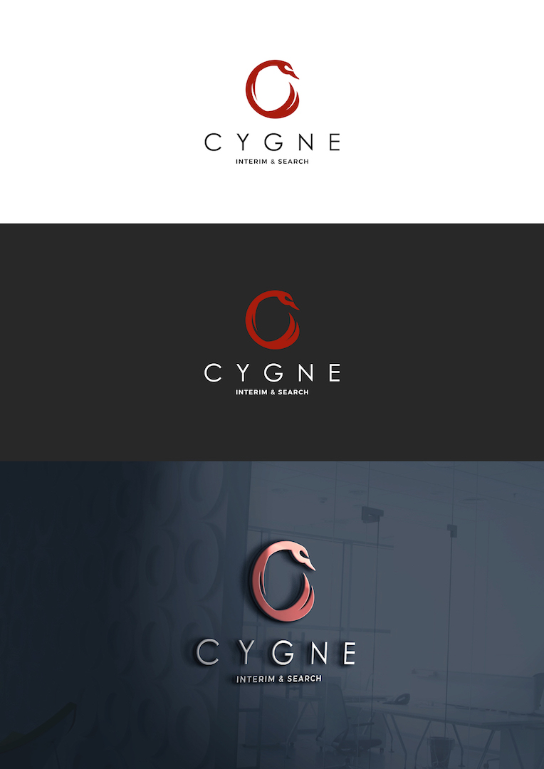Logo Design by christianpoetoe for Cygne Interim & Search | Design: #20966129