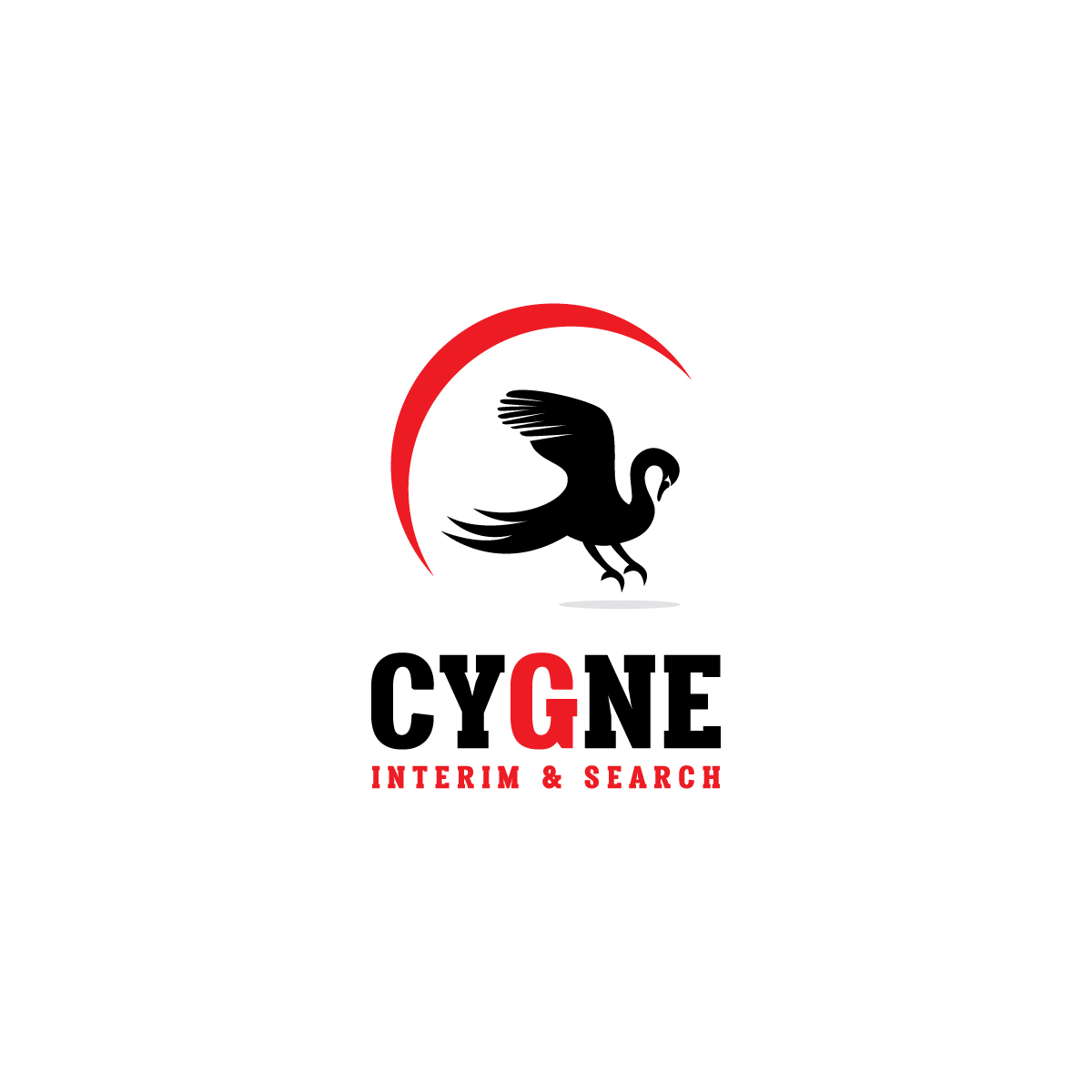Logo Design by **INCREDIBLEDESIGNERS** for Cygne Interim & Search | Design #20960312