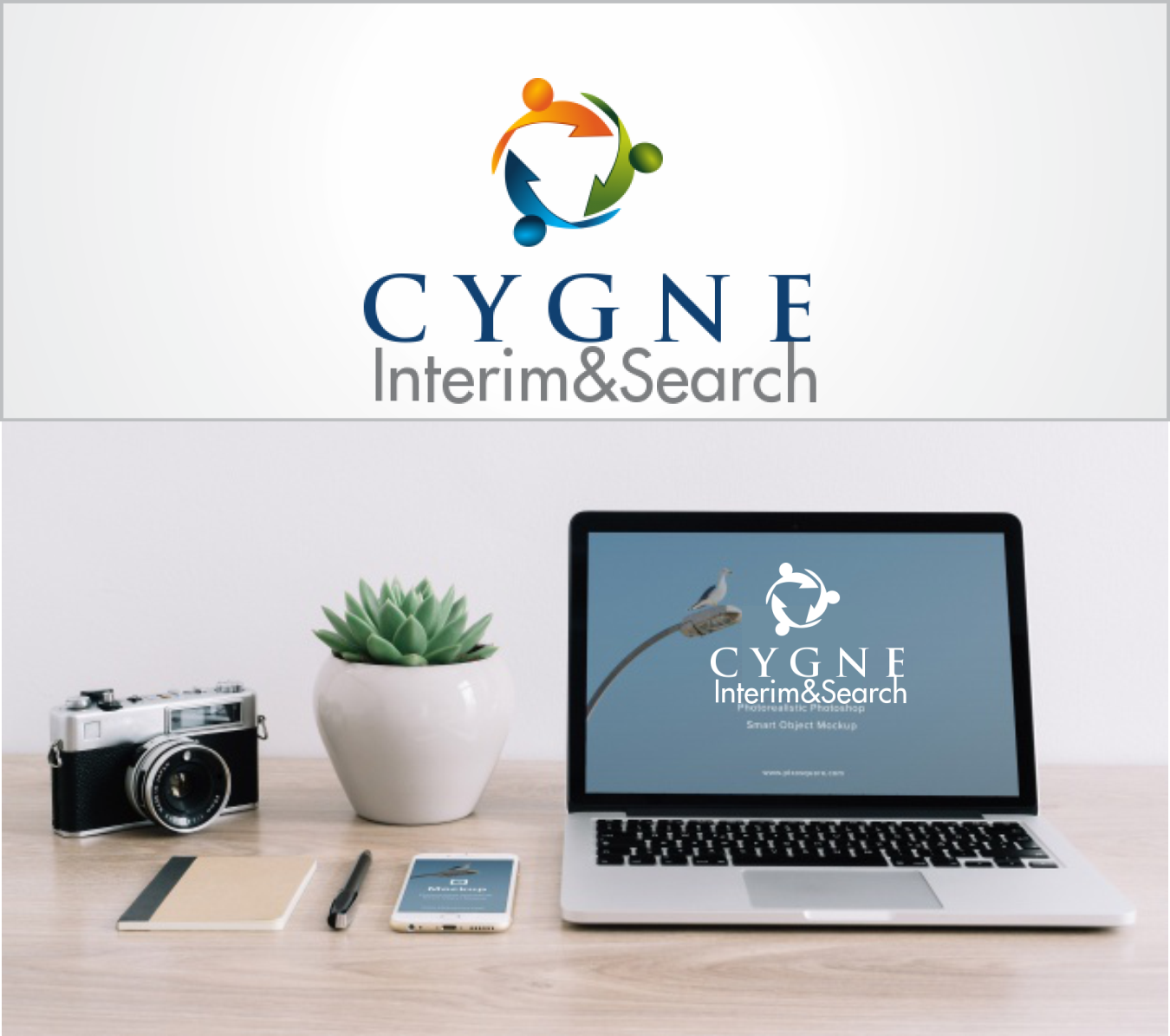 Logo Design by hargai for Cygne Interim & Search | Design #20920995