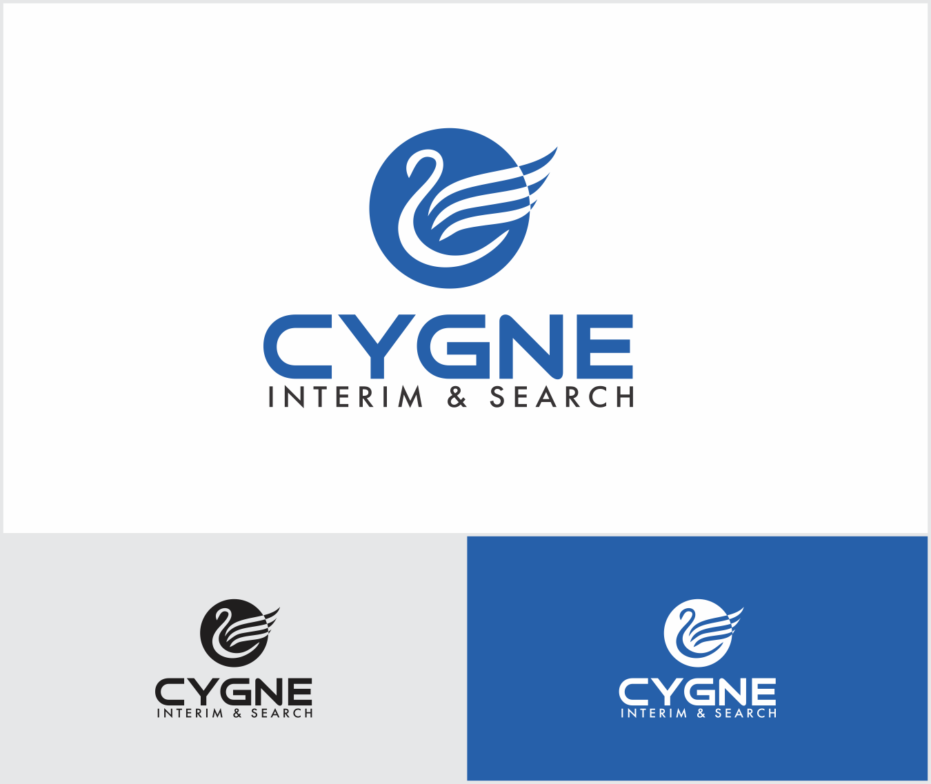 Logo Design by hargai for Cygne Interim & Search | Design #20955679