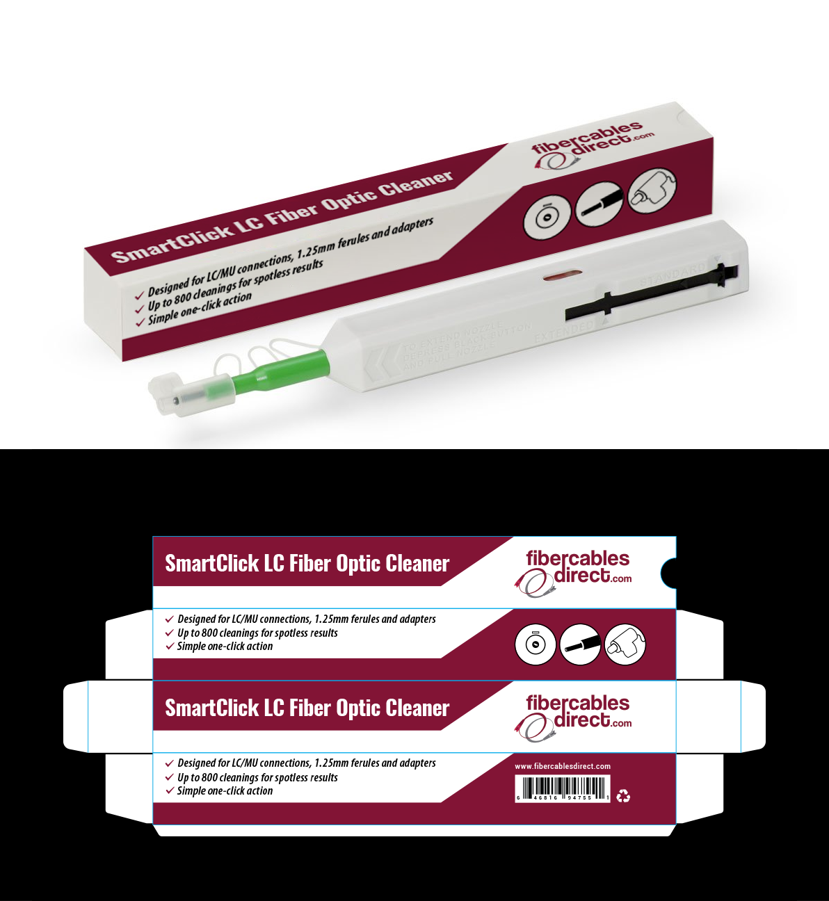 Packaging Design by PointGrfx for FiberCablesDirect.com | Design #20922386