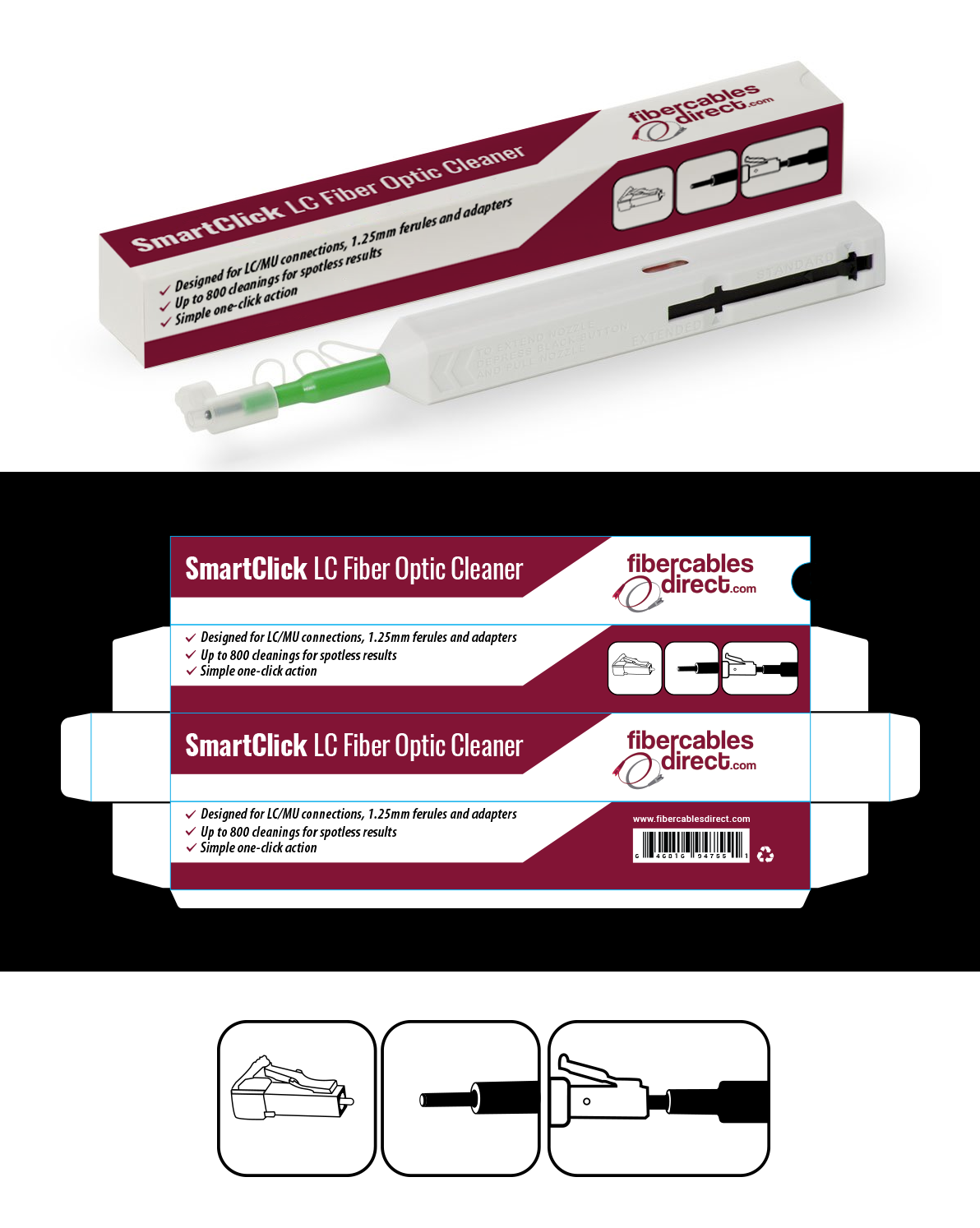 Packaging Design by PointGrfx for FiberCablesDirect.com | Design #20931608