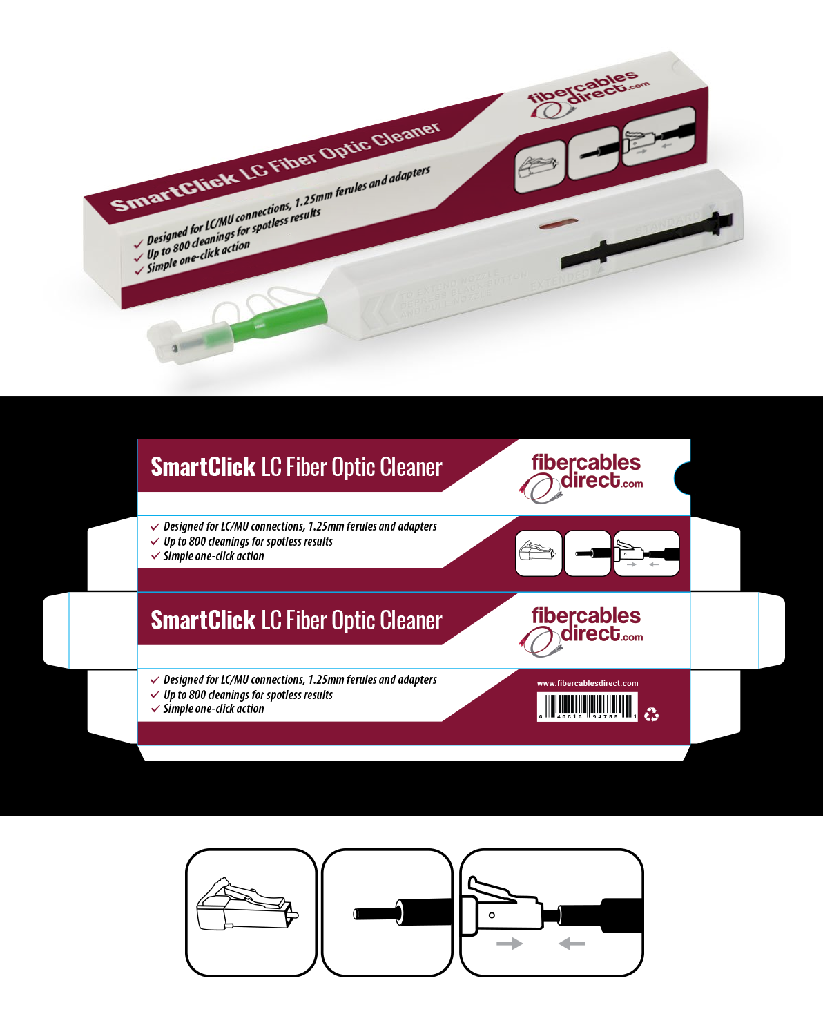 Packaging Design by PointGrfx for FiberCablesDirect.com | Design #20931609