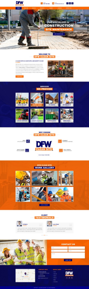 DFW Clean Site Website | Web Design by Reimagine