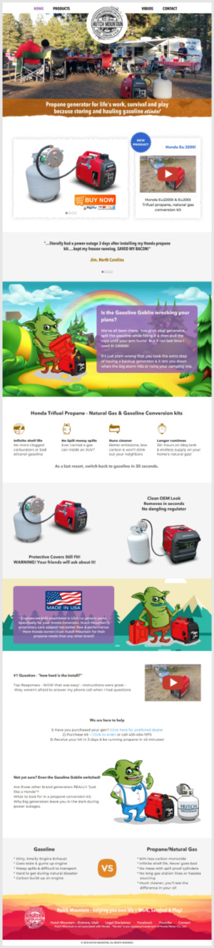 BigCommerce Design by -Marc- for Hutch Mountain | Design: #20976803