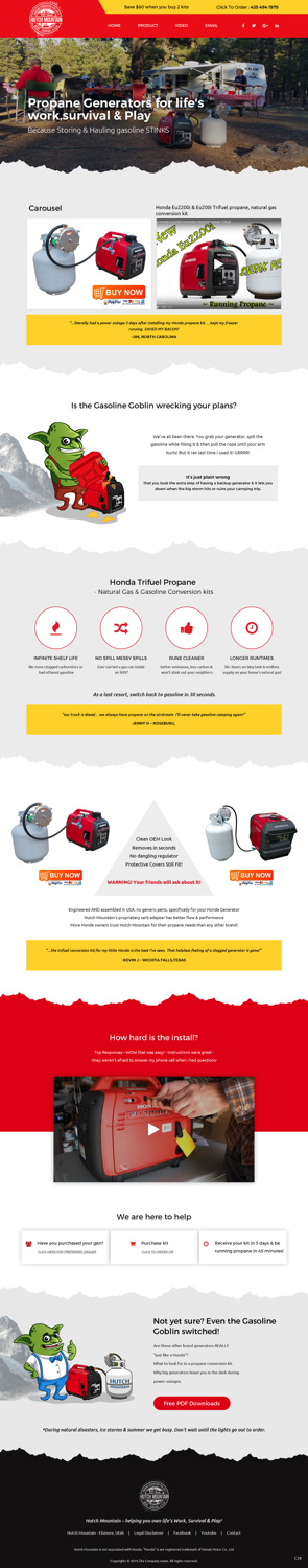 BigCommerce Design by pb for Hutch Mountain | Design #20942531