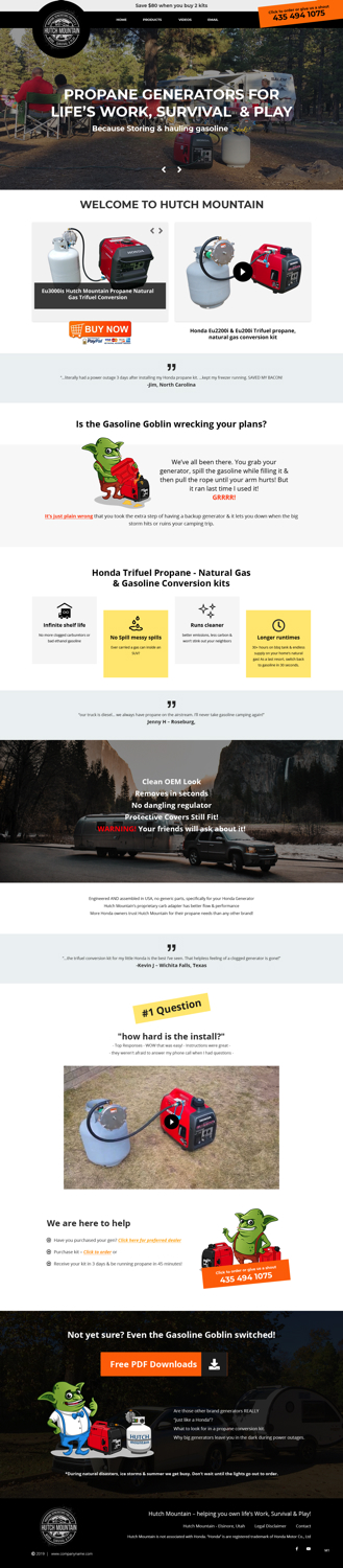 BigCommerce Design by pb for Hutch Mountain | Design #20942538