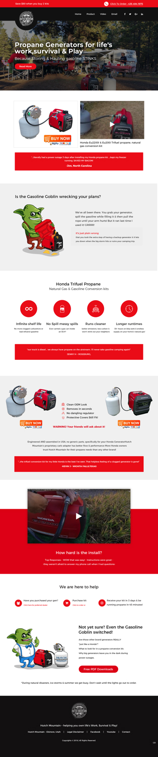 BigCommerce Design by pb for Hutch Mountain | Design #20951342