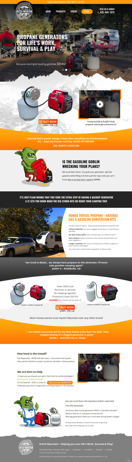 BigCommerce Design by pb for Hutch Mountain | Design #20962038