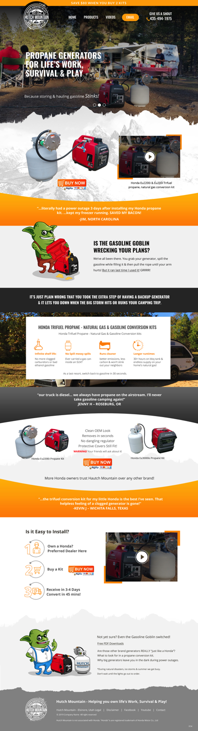 BigCommerce Design by pb for Hutch Mountain | Design #21038716