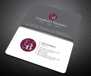 Visitenkarten-Design von Designers Hub für EB Compliance Strategies, LLC | Design: #20922863